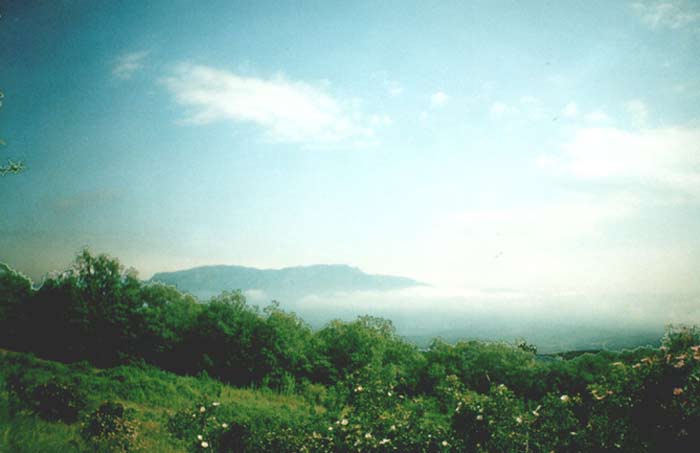 Вид на плато Демерджи от Лозового, выше Ферсманово